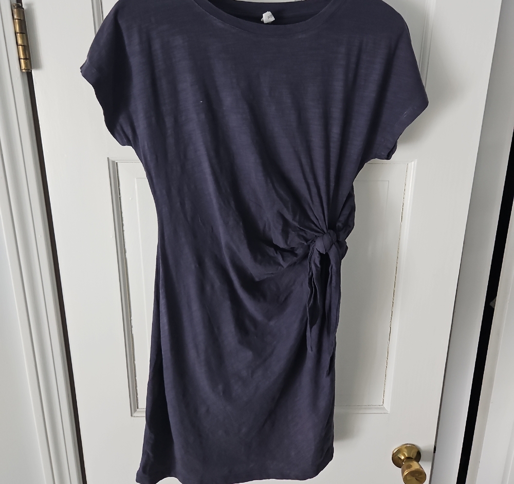 Wishlist Navy Side-Knot Midi Dress
